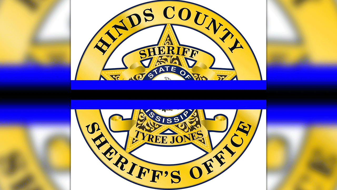 Hinds County Sheriff's Badge thin blue line