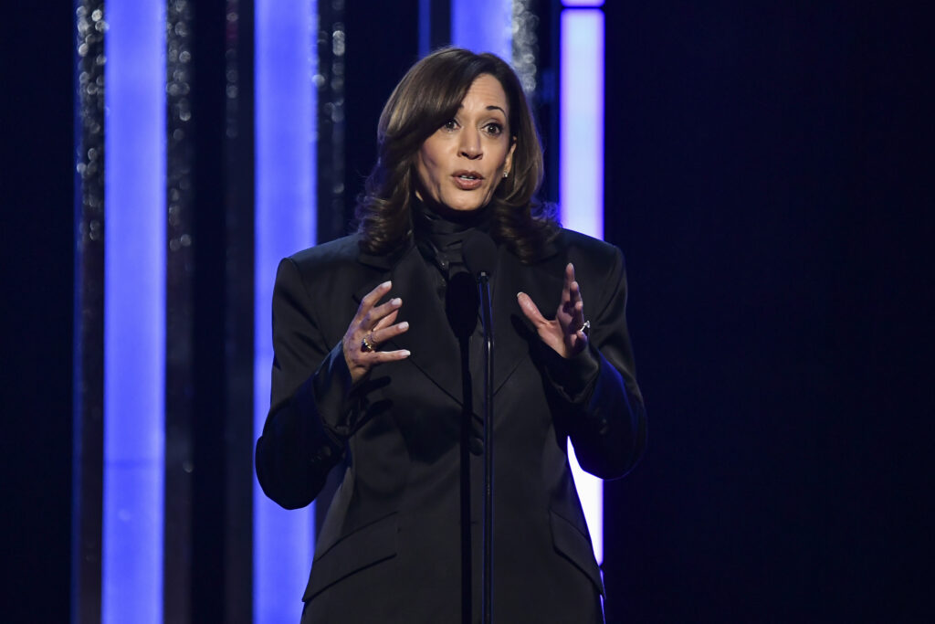 Kamala Harris Takes On Trump and Musk at NAACP Awards: ‘Shadows Gathering’