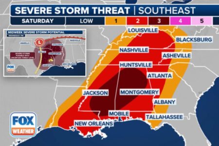 Potential severe weather outbreak puts millions on alert for damaging winds, tornadoes this week