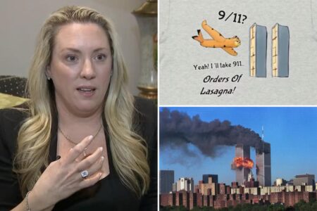 Daughter of 9/11 victim slams Etsy over crass shirt showing plane-shaped Garfield flying into lasagna towers: ‘Have some humanity’