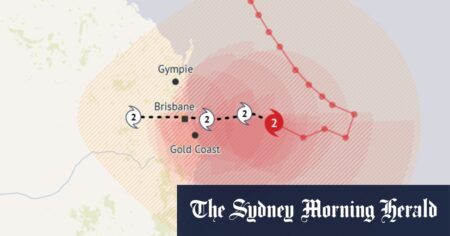 Maps of the category 2 storm’s impact