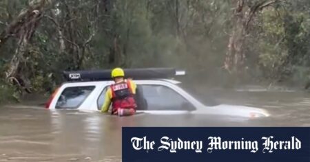 Flood rescues in Nambour on the Sunshine Coast