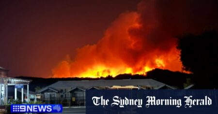 Bushfire comes close to caravan park near Perth