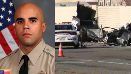 California deputy killed in crash that split police cruiser in two during pursuit