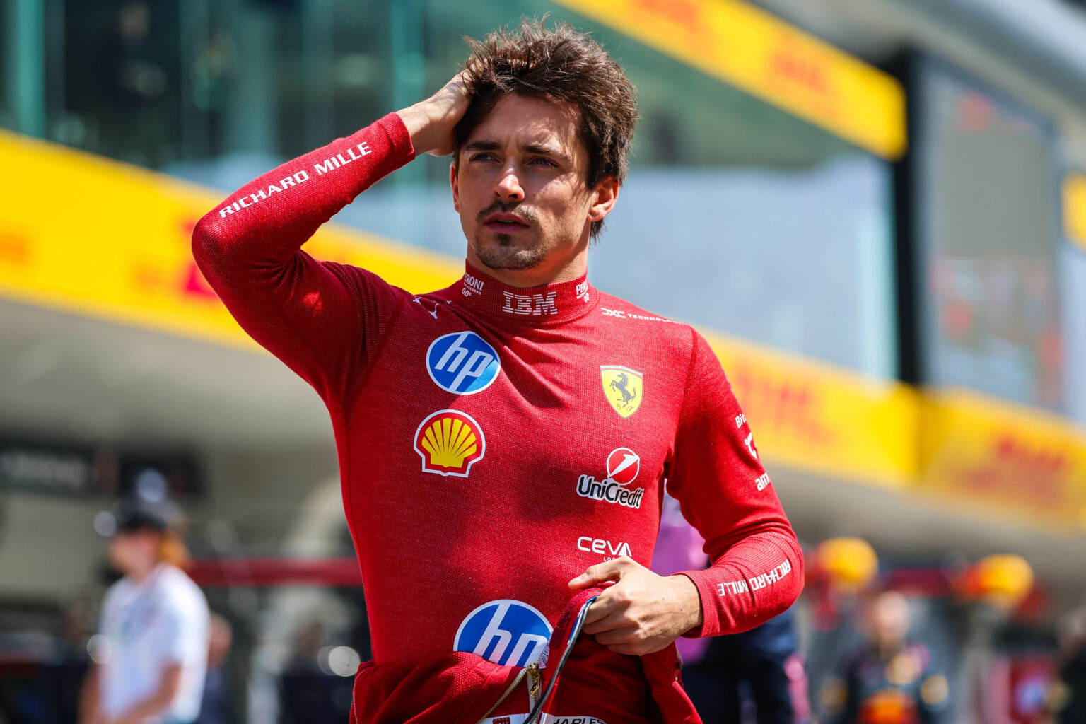 Charles Leclerc Holds Back Ferrari Criticism After Hamilton’s Sprint Win