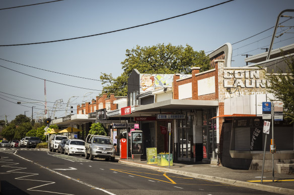 Neerim Road, Murrumbeena, where an eight-storey development is planned.