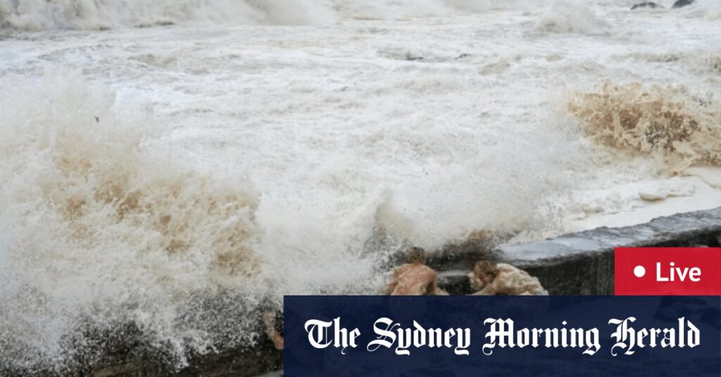 Brisbane, Gold Coast BoM forecasts heavy rainfall, winds; NSW floods worsen; Lismore ADF vehicle crash injures multiple