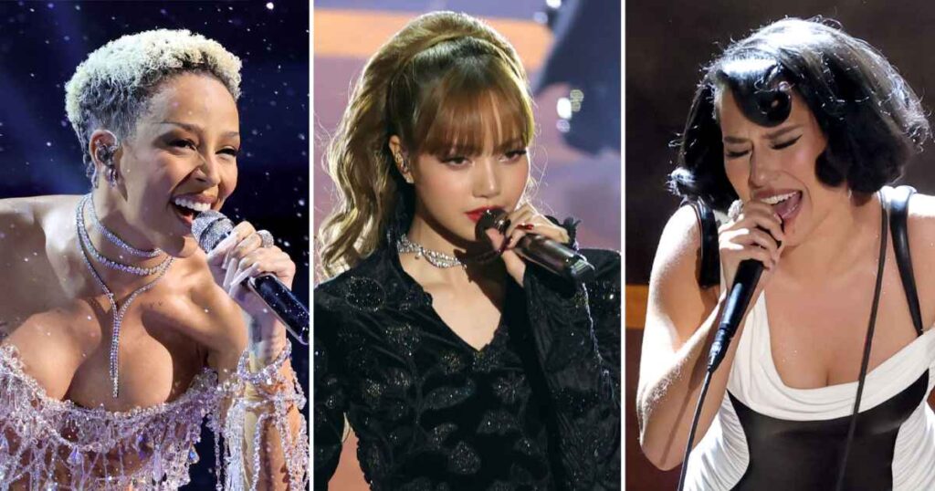 Doja Cat, Lisa and Raye Team Up for Showstopping ‘James Bond’ Performance at 2025 Oscars