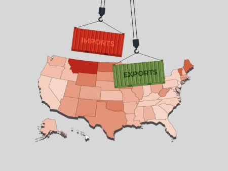 Which US states could be hit hardest by Trump’s Canada and Mexico tariffs?