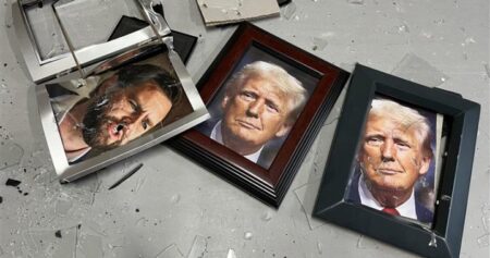 ‘Smash the tariffs’: Rage room in Halifax offers framed Donald Trump photos