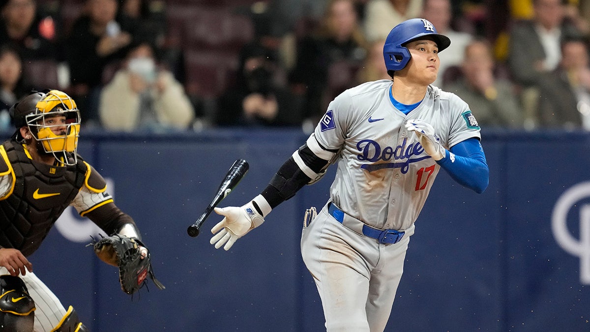 Shohei Ohtani swings