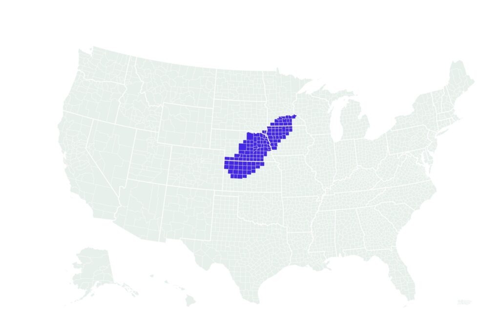 Map Shows Counties Facing Blizzards—up to 10 Inches of Snow, 70 MPH Gusts