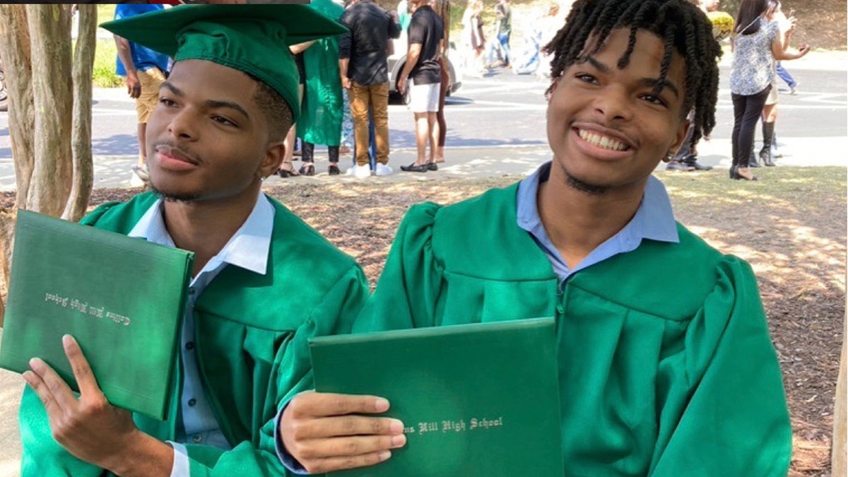 Qaadir Malik Lewis and Naazir Rahim Lewis graduation photo