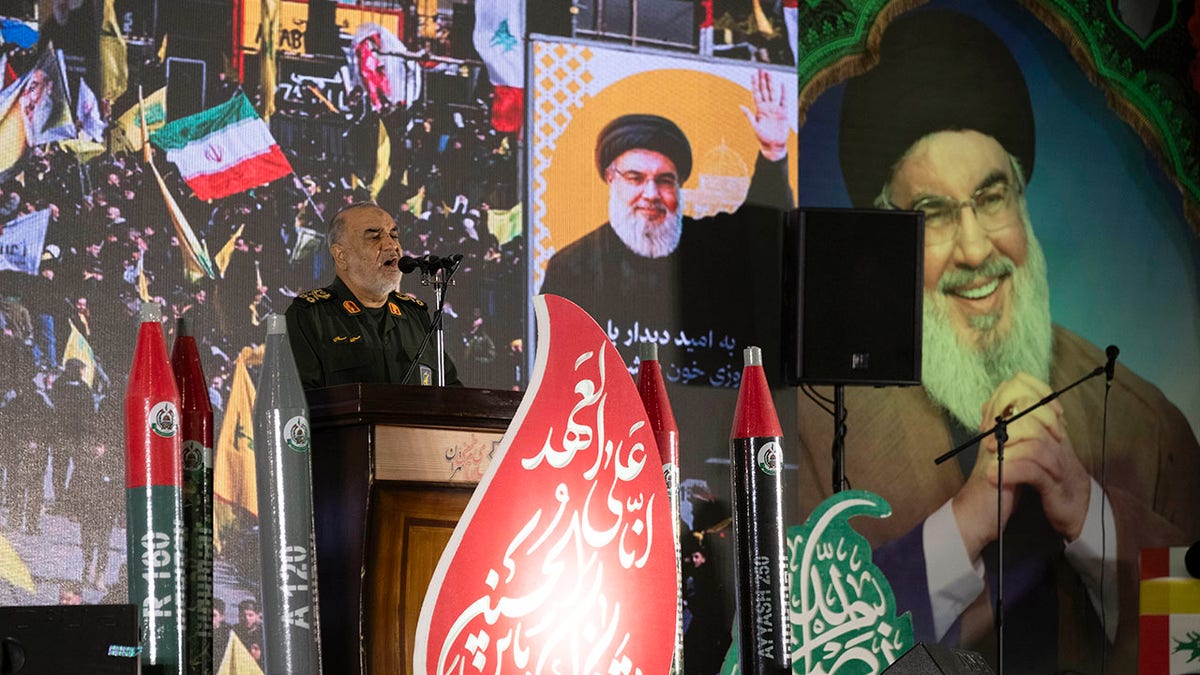 Islamic Revolutionary Guard commander speaks at Hezbollah leader's funeral