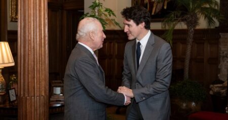 Trudeau meets King Charles as he wraps up London visit