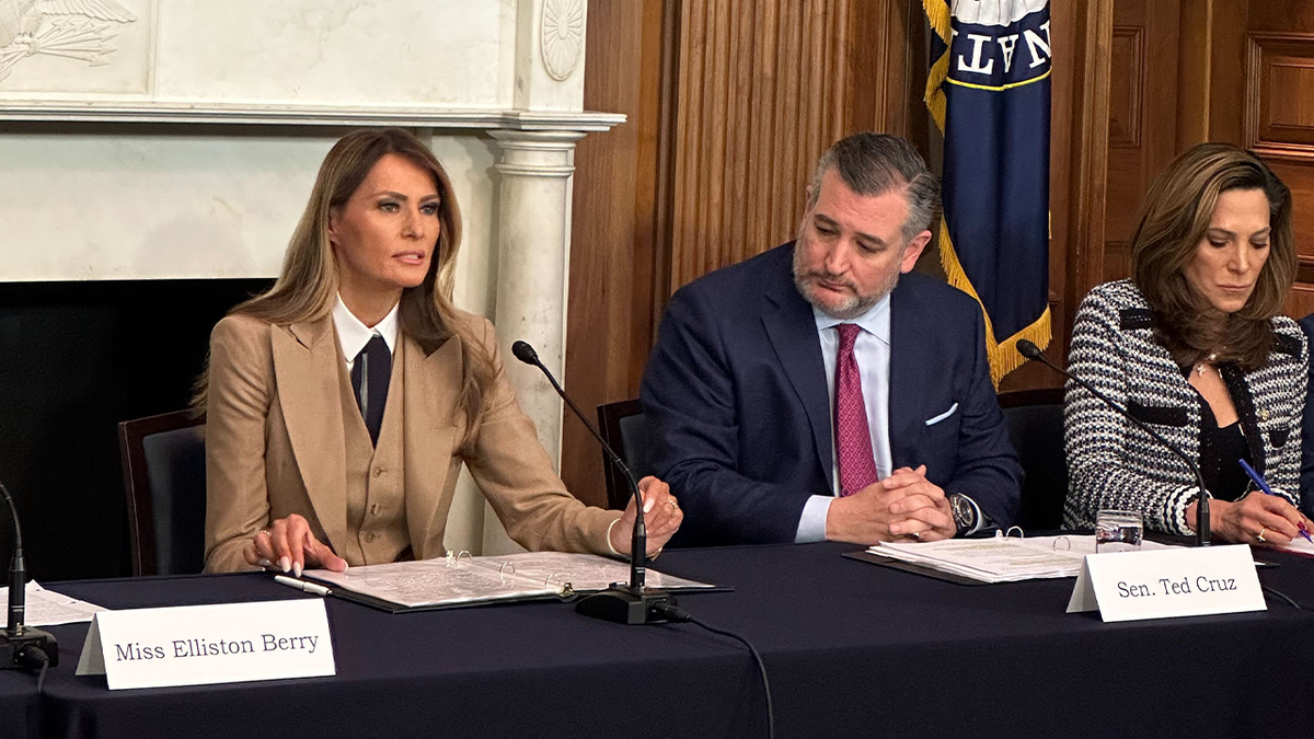 Melania Trump with Sen. Ted Cruz