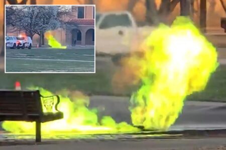 Neon green explosion in manhole prompts Texas Tech University to cancel classes