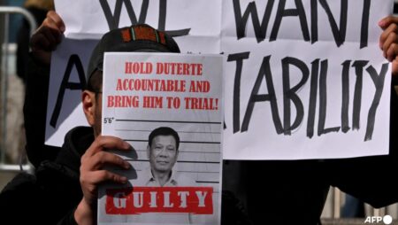 Philippines’ Duterte attends first ICC hearing via video link