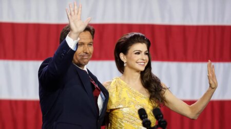 Florida governor spotlights timely golf outing he and Casey DeSantis had with President Trump