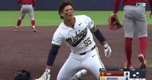 University of Michigan Baseball Player Apologizes For Mimicking Cocaine Use in Wild Celebration