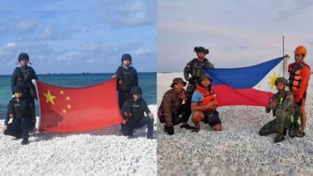 China sends dual message with national flag on disputed South China Sea reef, targeting rivals and citizens