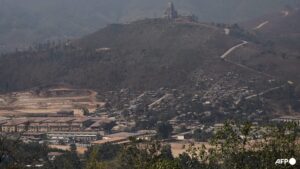 Hundreds flee across Thai border after attack on Myanmar military