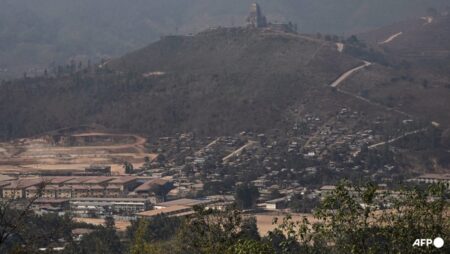Hundreds flee across Thai border after attack on Myanmar military