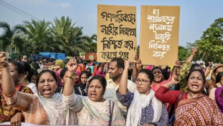 Bangladeshi women rally against gender-based violence