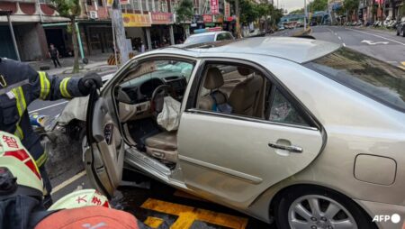 3 killed, 12 hurt after car hits group near Taiwan school