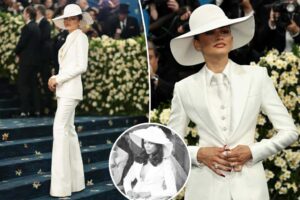 Zendaya’s stunning custom white Met Gala suit inspired by ‘70s style icon