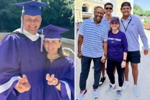 Mom and son — donning matching sneakers — graduate from TCU together during special Mother’s Day weekend