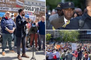 Angry crowd in NYC protests Newark Mayor Ras Baraka’s arrest at ICE detention center