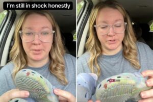 Relieved mom credits 3-year-old daughter’s Crocs for saving her foot after ‘freak accident’ with lawnmower