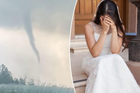 Wedding guests flee in terror as tornado crashes the party: ‘This is not where we wanna be!’