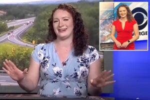 Pregnant New York news anchor continues to deliver news in three-hour broadcast after her water breaks 