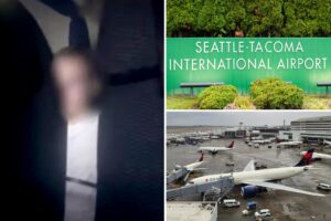 Unruly passenger zip-tied after trying to open cabin door during midair meltdown on Houston-bound flight