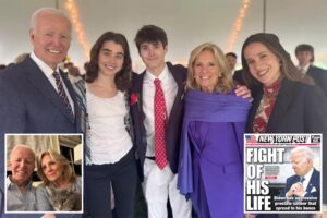 Biden emerges for his grandson’s graduation in first public appearance since cancer reveal