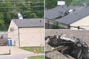 Car plunges into Missouri veterans’ hall roof — for the  second time in three months