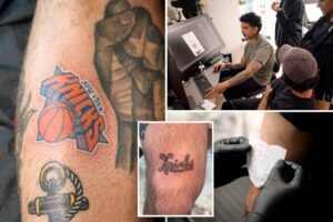Exclusive | Meet the Knicks fans showing their team love by getting  playoffs tattoos on eve of Game 6: ‘It’s New York Proud’