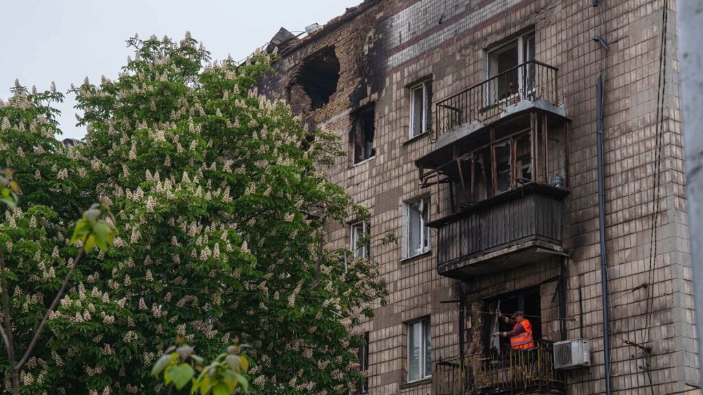 At least two killed in Russian missile and drone strikes on Kyiv
