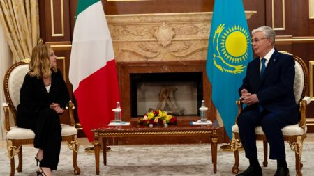 Italy and Kazakhstan sign €4bn set of deals during Meloni visit