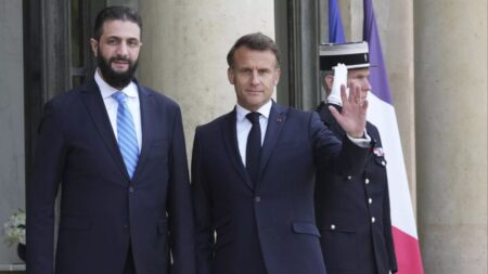 Macron supports easing sanctions on Syria after meeting al-Sharaa