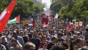 Tens of thousands of people took part in May Day rallies across Europe