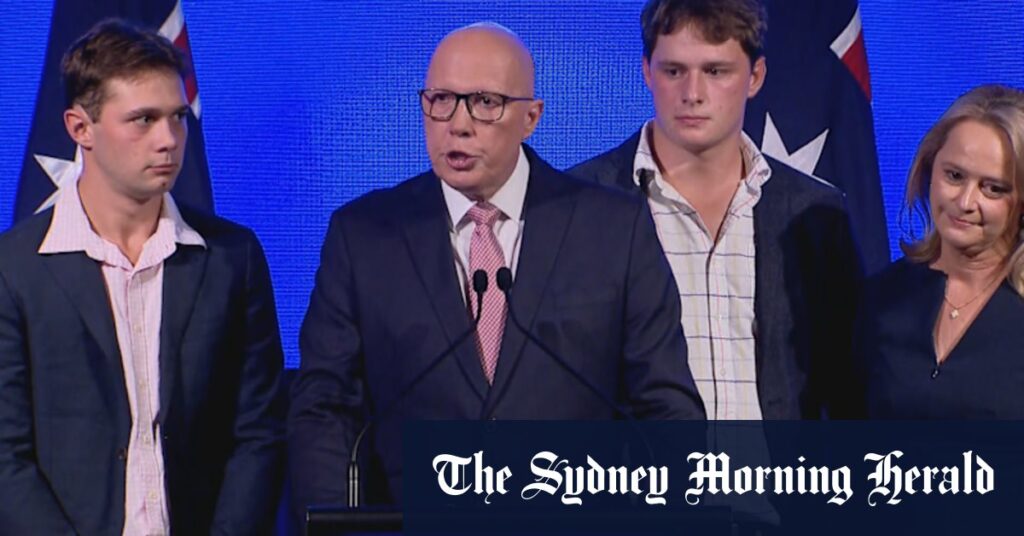 Dutton concedes election and his seat after calling Albanese
