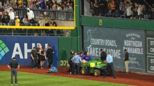 Fan who fell over wall onto field at Pirates game ‘awake and alert,’ GoFundMe says