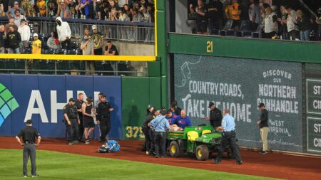 Fan who fell over wall onto field at Pirates game ‘awake and alert,’ GoFundMe says
