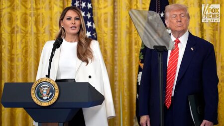 First lady Melania Trump welcomes military moms to White House for Mother’s Day