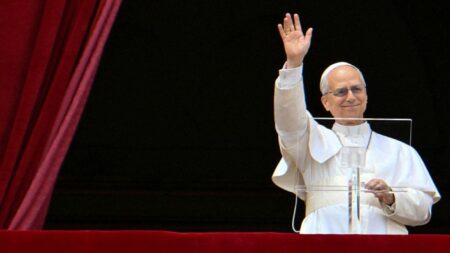 Pope Leo delivers first ‘Regina Caeli’ prayers from St. Peter’s balcony