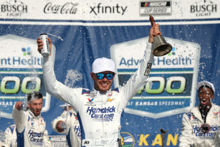 Kyle Larson Reacts To NASCAR Cup Series Kansas Win: ‘Struggling A Little”