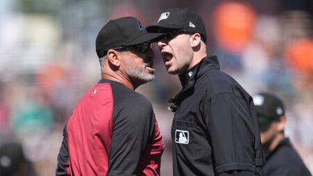 D’Backs manager Torey Lovullo ‘throws out’ umpires in epic tirade after his own ejection